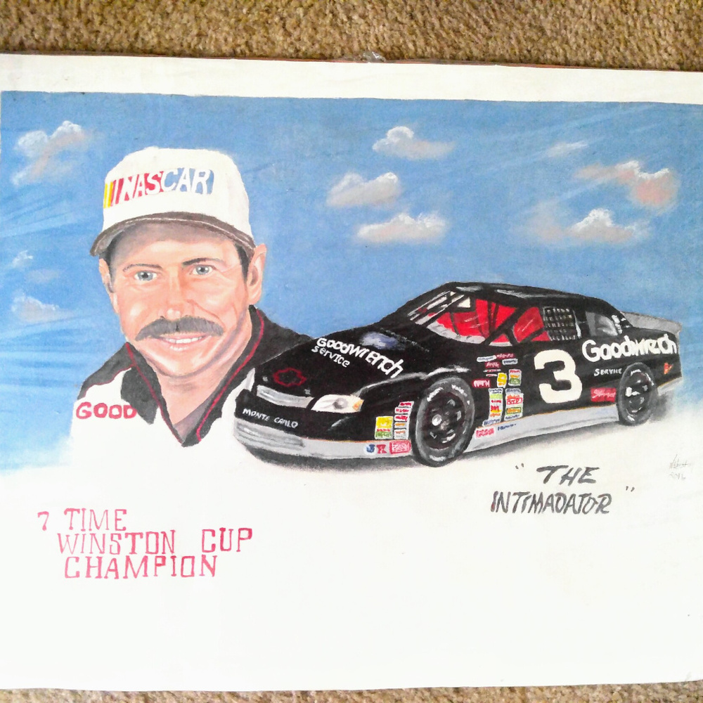 Dale Earnhardt Sr. Authentic Color Drawing